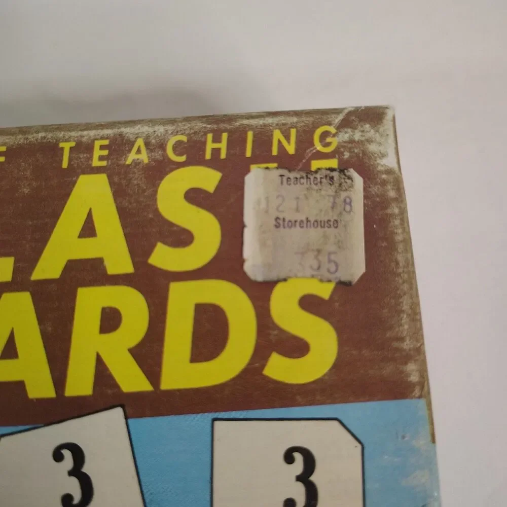 Vintage 1962 Milton Bradley Self Teaching Flash Cards Addition Set Grades 2-6